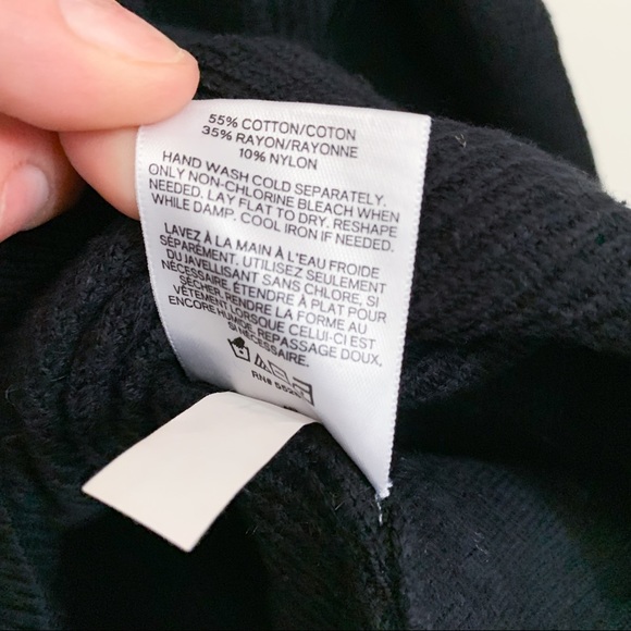 Express Black Circle Hem Sweater - Picture 4 of 5